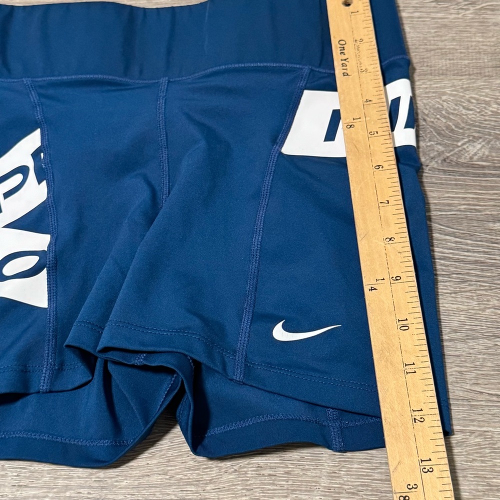 NIKE PRO Women's navy blue spandex compression shorts small - Picture 5 of 6